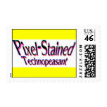 Pixel-Stained Technopeasant Postage postage