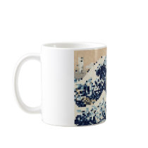 Pixel Tsunami 8 Bit Pixel Art Coffee Mug