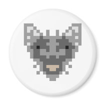 Pixel Wolf magnets