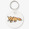 Pixelated Fox keychains