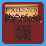 Pixelated Parchment Promotional Mouse Pad stickers