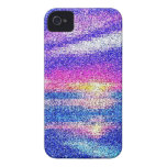 PIXELATED SUNSET PINKS BLUES OCEAN BEAUTY NATURE D iPhone 4 Case-Mate CASES