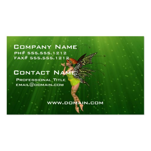 Pixie Business Cards (front side)