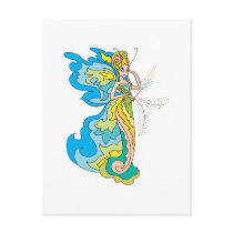 pixie fairy princess postcard