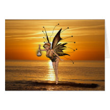 Pixie Lantern Greeting Card