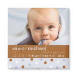 Pixie Polka Dot Baby Boy Photo Magnet