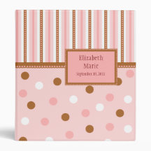 Pixie Polka Dots Baby Binder