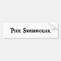 Pixie Swashbuckler Bumper Sticker