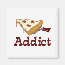 Pizza Addict Fridge Magnets