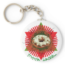 Pizza Bagel : Jewish Italian Keychains