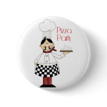 Pizza Birthday Party buttons