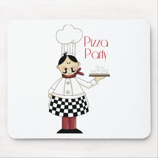 Pizza Birthday Party Mouse Mats