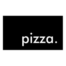 pizza. business card