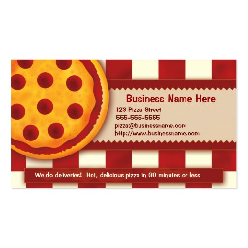 Pizza Business Card