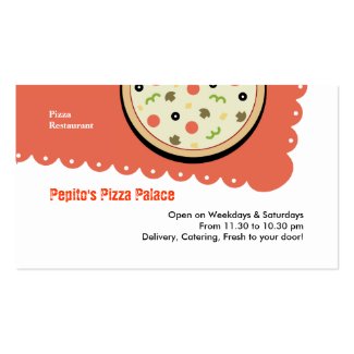Pizza Business Card Template