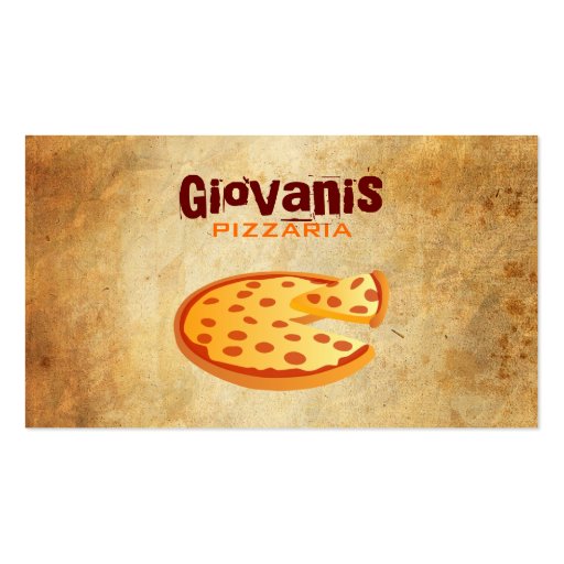 Pizza Business Cards (front side)
