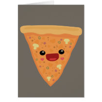 Pizza Cutie Greeting Card