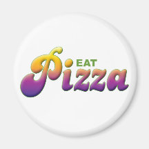 Pizza Eat Fridge Magnet