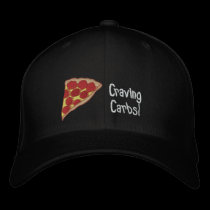 Pizza Embroidered Cap- You Can Edit The Text embroidered hats