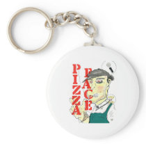 "Pizza Face" Keychains