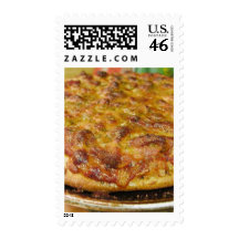 Pizza For Dinner Postage Stamp
