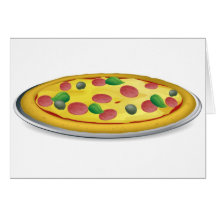 Pizza illustration card