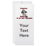 Pizza is a Vegetable Personalized Rack Card