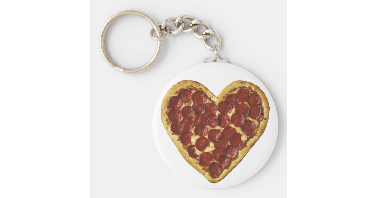 Pizza key chain Zazzle