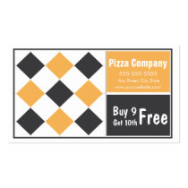 Pizza Loyalty Business Card