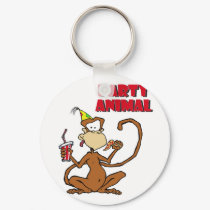 Pizza Monkey Party Animal keychains by KG_Designs Pizza Monkey Party Animal keychains