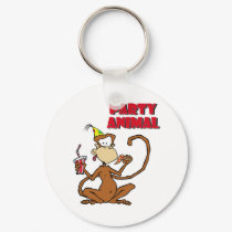 Pizza Monkey Party Animal keychains by KG_Designs Pizza Monkey Party Animal keychains