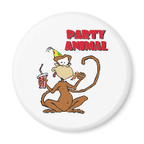 Pizza Monkey Party Animal magnets