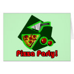 Pizza Party 2 Greeting Cards