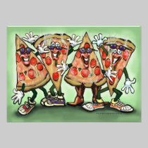 Pizza Party Card invitations