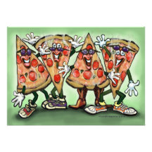 Pizza Party Card Custom Invite
