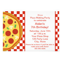 Pizza Party Invitation
