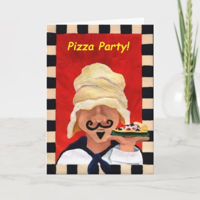 Pizza Party Invitations on Pizza Party Invitation Greeting Card From Zazzle Com