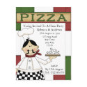 Pizza Party Invitation postcard