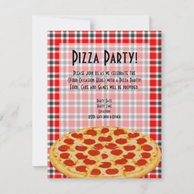 Pizza Party Invitations on Pizza Party Invitation  Tablecloth Design From Zazzle Com