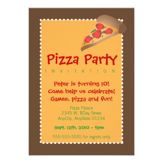Pizza Party Invite