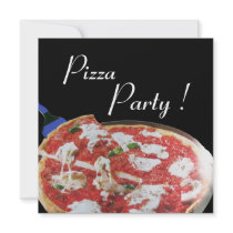 PIZZA PARTY, ITALIAN KITCHEN dinner, brunch Personalized Announcements