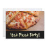Pizza Party Personalized Card Invitation