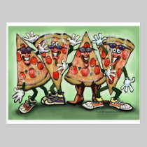 Pizza Party postcards