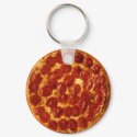 Pizza Peperoni Keychain by norman888 Pizza Peperoni Keychain