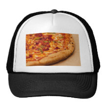 Pizza photo mesh hat