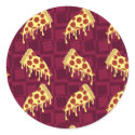Pizza Pie Pattern stickers by Anotherfort Pizza Pie Pattern stickers