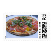 Pizza Postage Stamp