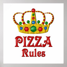 PIZZA RULES POSTER