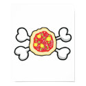 pizza Skull and Crossbones posters by doonidesigns pizza Skull and Crossbones posters