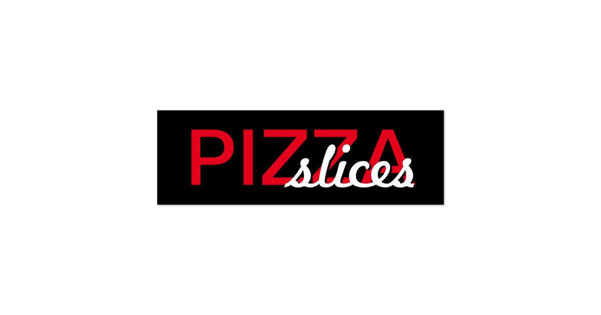 pizza slices punch card Zazzle